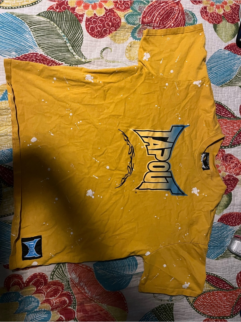 Forever 21 Boys' Yellow Graphic Tee with Blue Logo